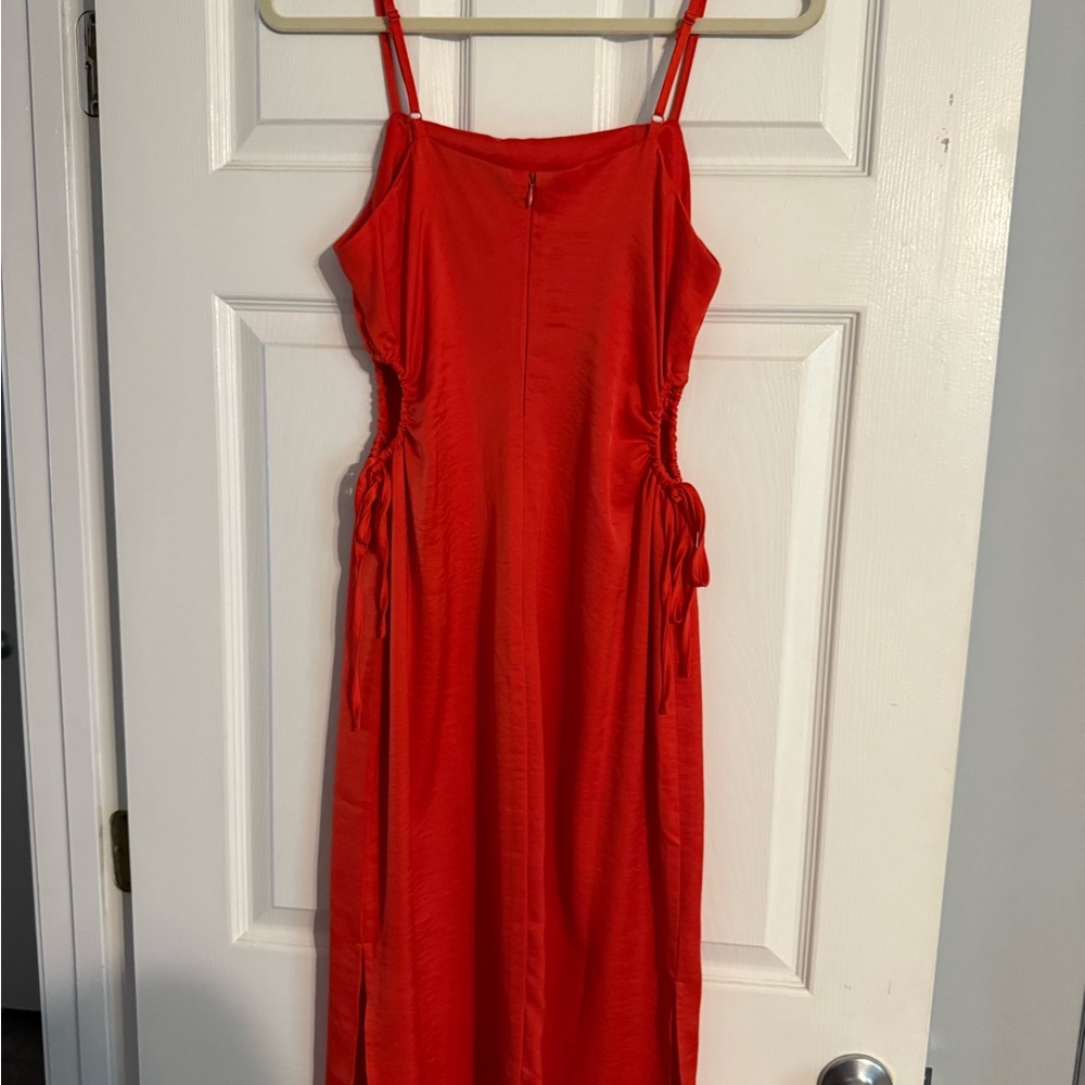 Christian Lacroix Red Slip Midi Dress